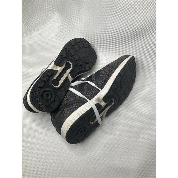 𝅺ADIDAS Mens ZF Flux Multicolor pattern graphic sneakers Black White US 10 EU44 - Picture 7 of 10